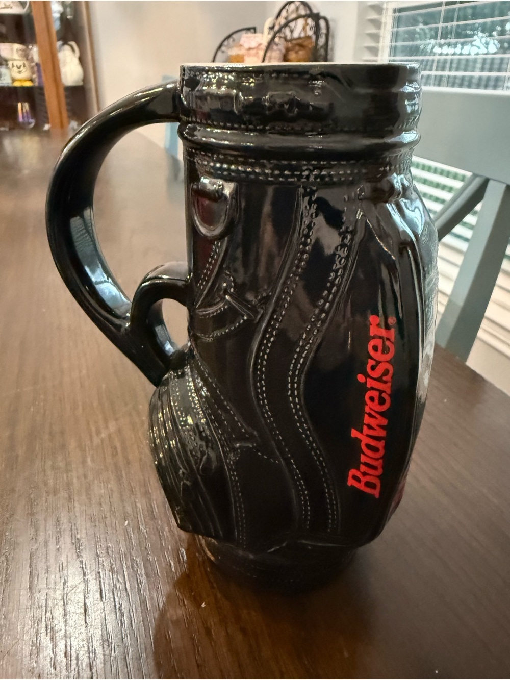 Golf Club Bag Black Stein Budweiser Bud King of Beers 7" Tall Mug 1993 Brazil